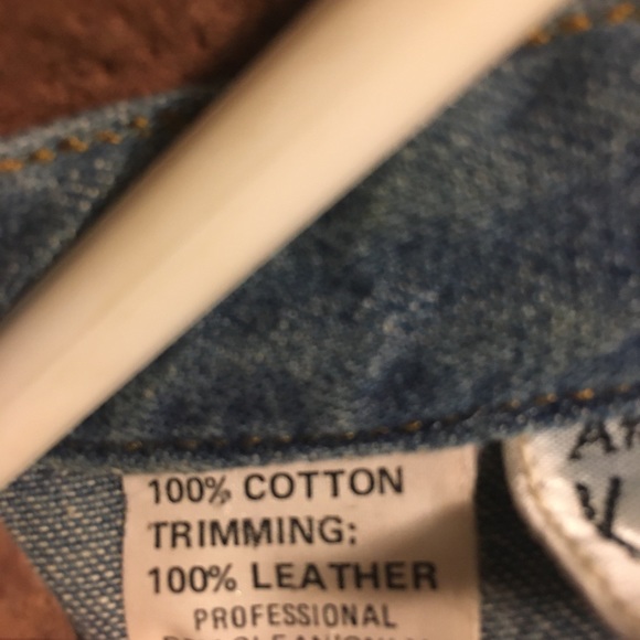 Leather and Denim Dress Size 8 - Picture 3 of 12